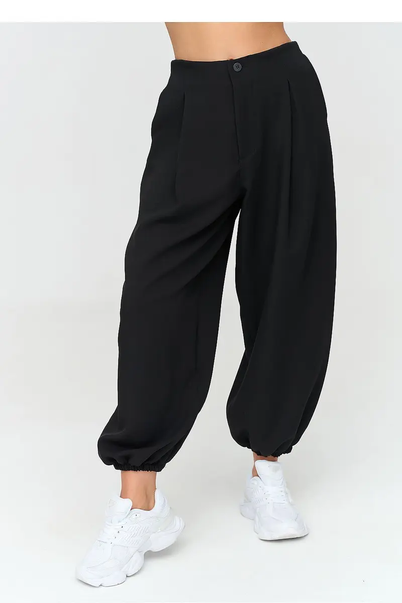 Harem trousers model 231997 Makadamia