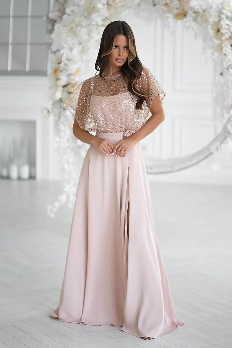 Long dress model 219689 Bicotone