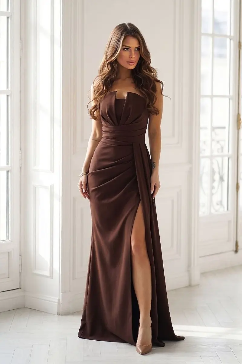 Long dress model 232330 Bicotone